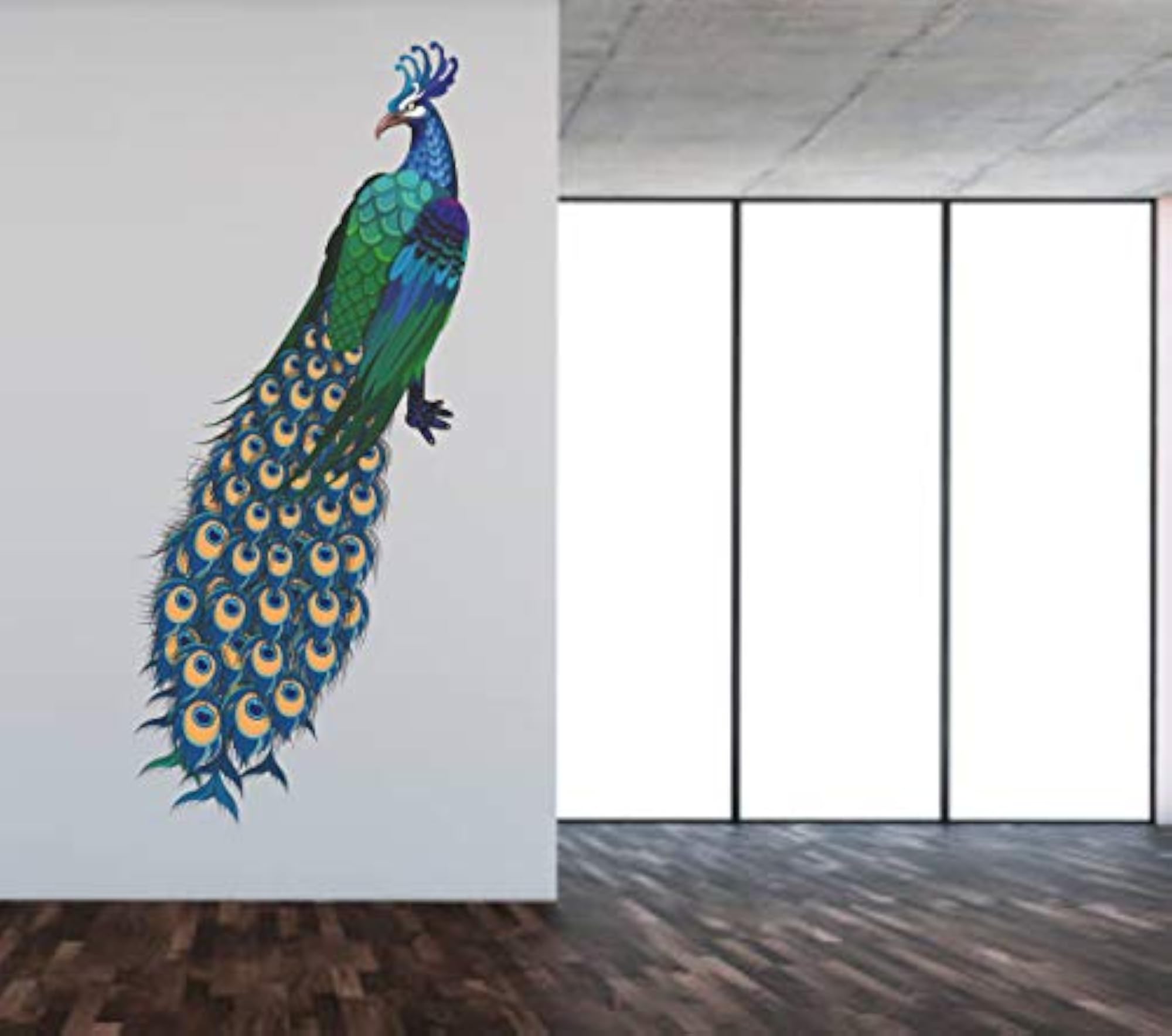 Peacock Decorative Wall Sticker for Home Decor